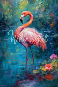 Flamingo Oasis Decoupage Tissue Paper 21X29