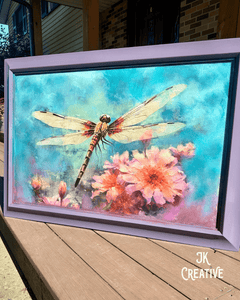 Whimsykel Dragonfly Dance Decoupage Tissue Paper 21x29 in Acrylic Mineral Paint Chalk Paint Clay Paint