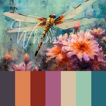 Whimsykel Dragonfly Dance Decoupage Tissue Paper 21x29 in Acrylic Mineral Paint Chalk Paint Clay Paint